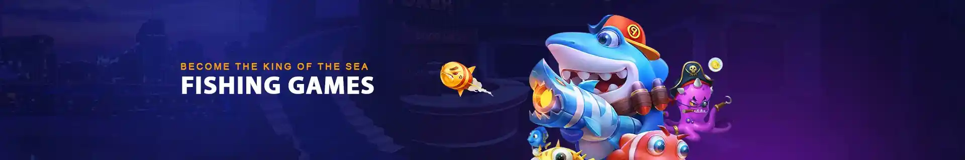 COSMOPH fishing game interface with colorful marine theme